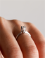 0.20 Carat Almond Setting Diamond Solitaire Ring