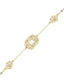 Reversible Pink White Mother-of-Pearl Gold Bracelet
