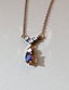 0.30 Carat Diamond Sapphire Fancy Necklace