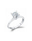 0.50 Carat V Setting Diamond Solitaire Ring