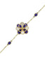 White Mother-of-Pearl Enamel Gold Bracelet