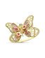 Modern Butterfly Italian Gold Ring