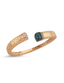 14K Stone-Set Gold Cuff Bracelet