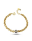 Evil Eye Bead Gold Bracelet