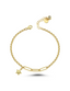 Paperclip Drop Star Gold Bracelet