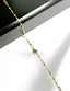 Round Turquoise Stone-Set Gold Bracelet