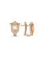 0.92 Carat Diamond White Sapphire Earrings