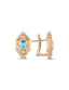 1.00 Carat Diamond Topaz Earrings