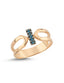 Aqua Fusion Gold Ring