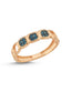 Blue Matrix Gold Ring