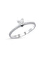 0.18 Carat Delicate Prong-Set Solitaire Diamond Ring