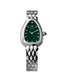 PIRLANT SBL07YE Green Dial Rounded Triangle Women's Quartz Watch – product photo 4