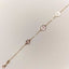 3 Floral Pink Mother-of-Pearl Gold Bracelet