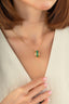 Malachite Stone-Set Gold Necklace