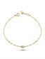Stone-Set Boomerang Gold Bracelet