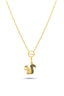 14K Squirrel Motif Gold Necklace