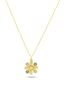 14K Leaf Motif Gold Necklace