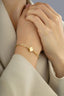 14K Rectangular Paperclip Gold Bracelet