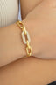 Stone-Set Chain Gold Bracelet