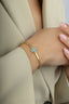 14K Gold Turquoise 4 Leaf Clover Bracelet
