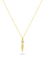 14K Stone-Set Gold Necklace
