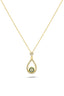 14K Stone-Set Evil Eye Beaded Gold Necklace