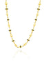 14K Enamel Detail Gold Necklace