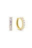 Stone-Set Gold Earrings