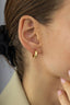 Modern Stone-Set 14K Gold Earrings