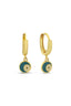 Evil Eye Gold Earrings