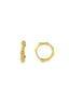 Stone-Set Hexagon Gold Earrings