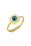 Blue Eye Gold Ring