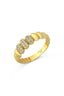 Stone-Set Orbit Gold Ring