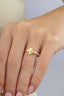 Four-Leaf Floral Gold Ring