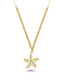 14K Stone-Set Starfish Necklace