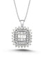 0.58 Carat Diamond Baguette Necklace