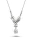 0.76 Carat Diamond Baguette Necklace