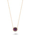 14K Stone-Set Amethyst Gold Necklace