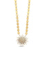 0.55 Carat Sun Motif Diamond Necklace