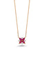 0.55 Carat Diamond Ruby Necklace