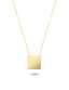 14K Plain Square Gold Necklace