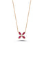 0.67 Carat Diamond Ruby Necklace