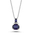 1.88 Carat Diamond Sapphire Necklace