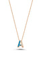 0.03 Carat Diamond A Letter Necklace