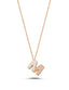 0.05 Carat Diamond M Letter Necklace