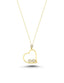 14K Infinity Heart Gold Necklace