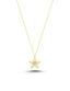 14K Star Snowflake Gold Necklace
