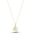 14K Stone-Set M Letteri Gold Necklace