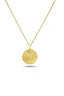Aquarius Zodiac 14K Gold Necklace