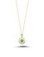 14K Enamel Gold Necklace